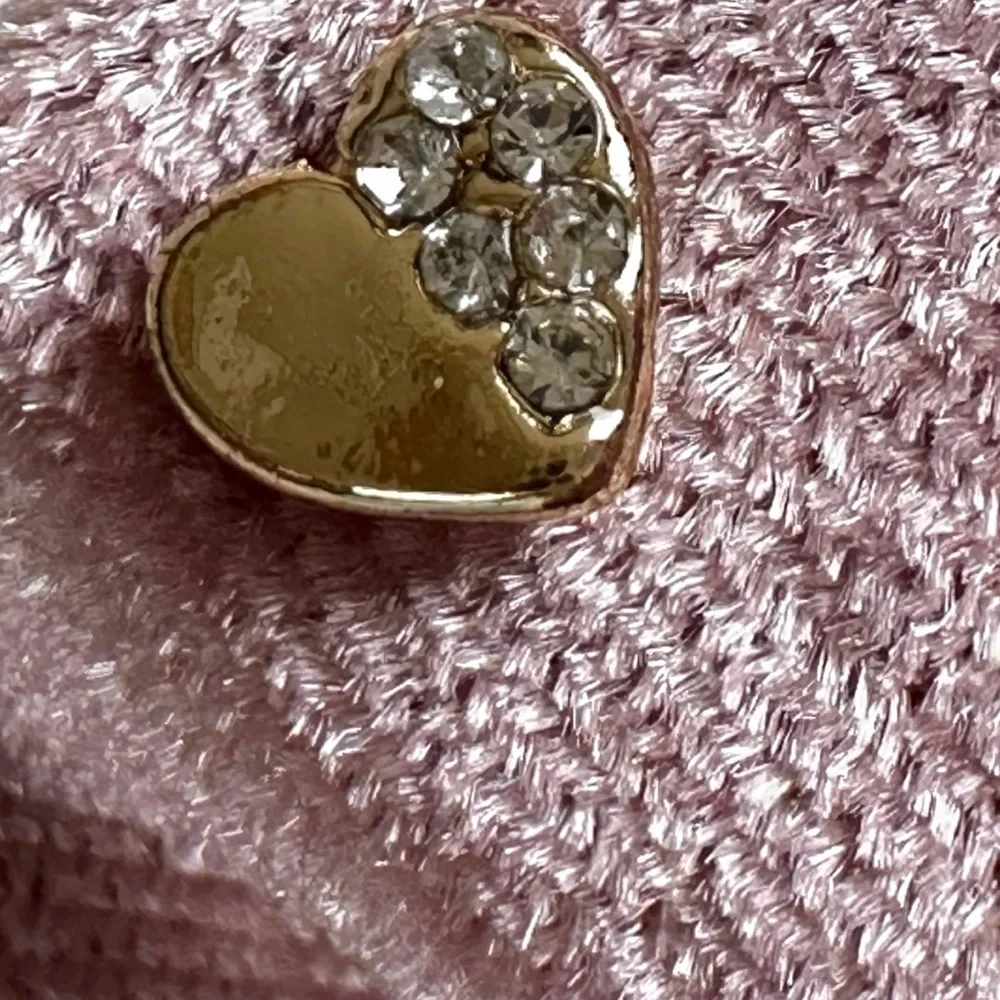 Free People Blush Pink Velvet Rose Brooch 5 Pairs of Stud Earrings Cross Heart